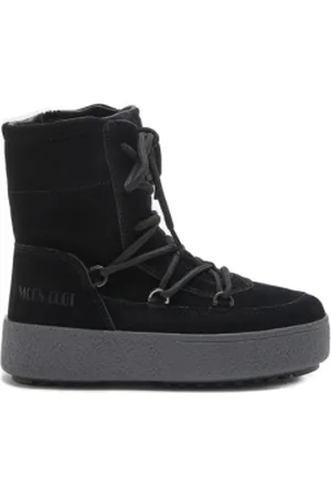 Moon Boot Dívčí vysoké zimní boty JTRACK LACE SUEDE, 003