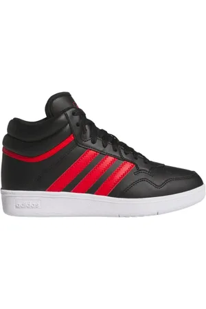 adidas Chlapecká rekreační obuv Hoops 4.0 Mid Jr core black better scarlet cloud
