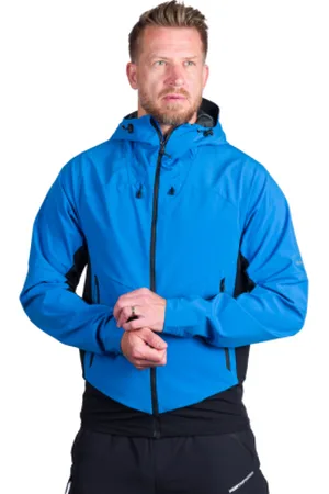 Northfinder Pánská turistická softshellová bunda CIRO-282blueblack
