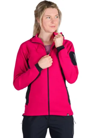 Northfinder Dámská turistická mikina se zipem MARCELLA-577cherryblack