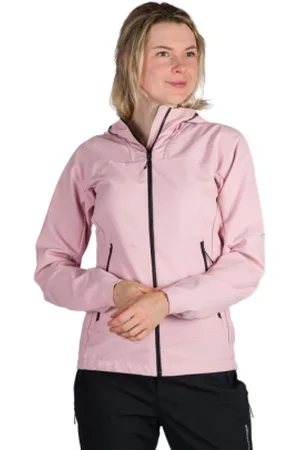 Northfinder Dámská turistická softshellová bunda CORI-666lightpink