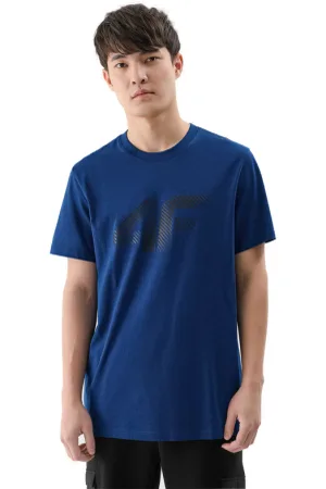 4F Pánské triko s krátkým rukávem TSHIRT M2257-46S-TEAL