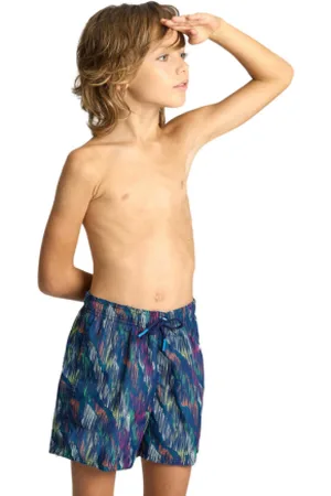 Arena Juniorské plavky BOYS BEACH BOXER ALLOVER