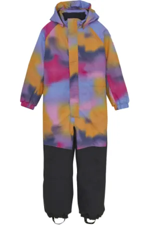 Color Kids Dívčí zimní overal Coverall - AOP W. Contrast-741651.5214-Lilac chiffon