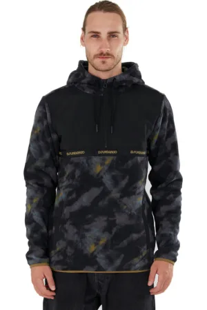 fundango Pánská lyžařská mikina s 1 2 zipem Exodus Hybrid Jacket-585-moor