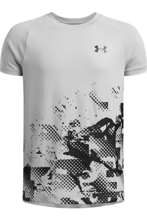 Under Armour Chlapecké tréninkové tričko s krátkým rukávem UA Tech Graphic SS-GRY