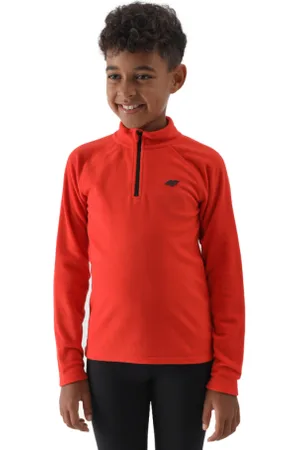 4F Chlapecká lyžařská flísová mikina FLEECE UNDERWEAR-JWAW24UFLEM050-62S