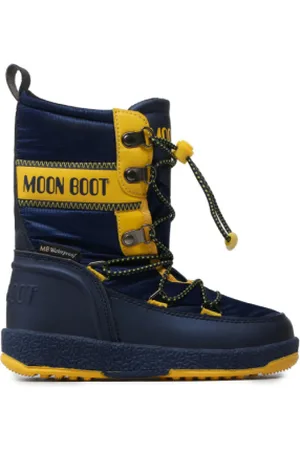 Moon Boot Chlapecké vysoké zimní boty JR BOY BIKER, 003 yellow