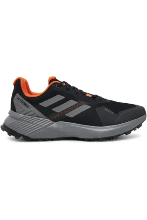 adidas Pánská běžecká trailová obuv Terrex Soulstride M core grey four semi impact orange