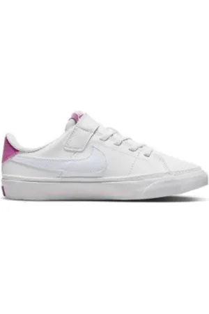 Nike Dívčí vycházková obuv Court Legacy white cosmic fuchsia pearl football grey