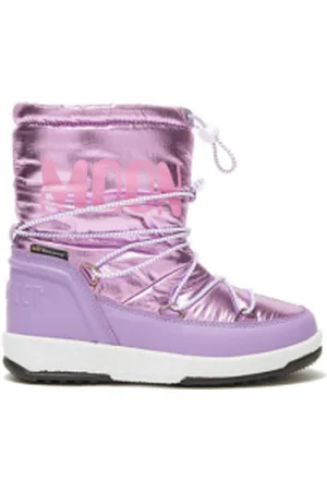 Moon Boot Dívčí vysoké zimní boty JR GIRL BOOT MET, 002