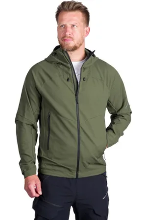 Northfinder Pánská turistická softshellová bunda EWALD-300darkgreen