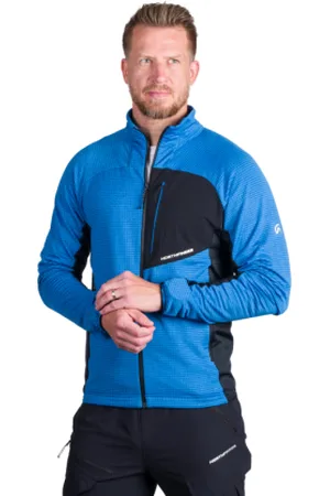 Northfinder Pánská turistická mikina se zipem PRIMO-282blueblack