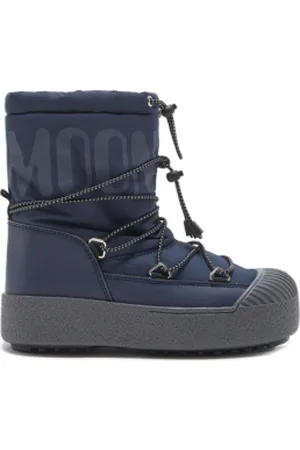 Moon Boot Dívčí kotníkové zimní boty JTRACK TUBE RUBBER, 004 dark