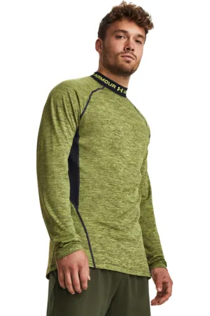 Under Armour Pánské kompresní tričko s dlouhým rukávem UA CG Armour Twist Mock-YLW
