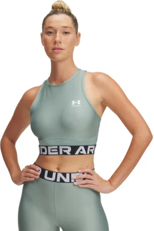 Under Armour Dámské tréninkové tílko HeatGear Rib Tank-GRN