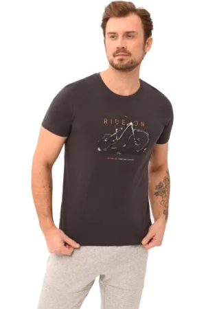 Volcano Pánské triko s krátkým rukávem RIDEON 701-GRAPHITE