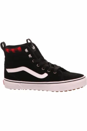 Vans Juniorská vycházková obuv YT Filmore HI guard (Suede) red plaid