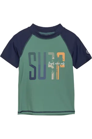 Color Kids Chlapecké tričko na koupání T-shirt W Print, deep sea