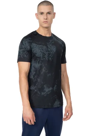 4F Pánské tréninkové tričko s krátkým rukávem TSHIRT FNK M160-90A-MULTICOLOUR ALLOVER