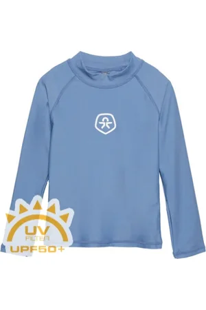 Color Kids Tričko na koupání T-shirt L S - Solid-854-Coronet