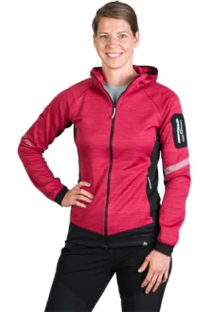 Northfinder Dámská turistická mikina se zipem PAT-577-cherryblack