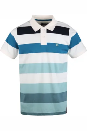 fundango Pánské polo triko s krátkým rukávem Incognito stripe-110-dirty