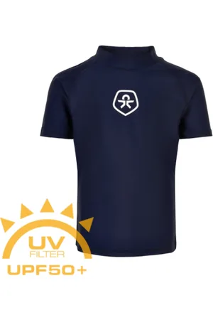 Color Kids Tričko na koupání T-shirt - Solid-772-Dress Blues