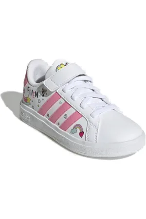 adidas Dívčí rekreační obuv Grand Court Minnie Mouse EL K cloud white bliss grey