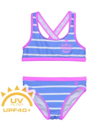 Color Kids Dívčí plavky Bikini - AOP, azure 720122.7553