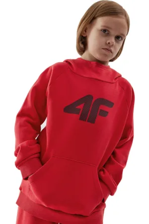 4F Chlapecká mikina s kapucí SWEATSHIRT-JAW23TSWSM626-62S