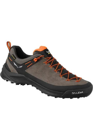 Salewa Pánská nízká turistická celokožená obuv Wildfire Leather GTX brown bungee cord