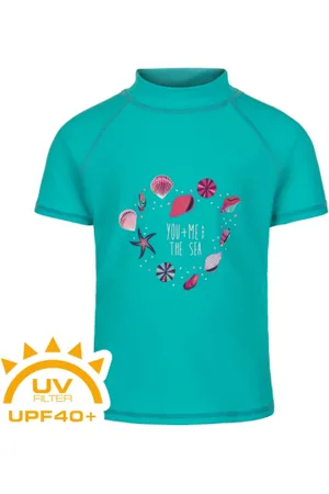 Color Kids Dívčí tričko na koupání T-shirt w. print-atlantis