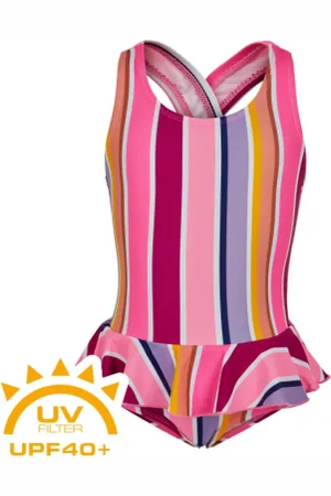 Color Kids Dívčí plavky Swimsuit w. skirt-cotton candy