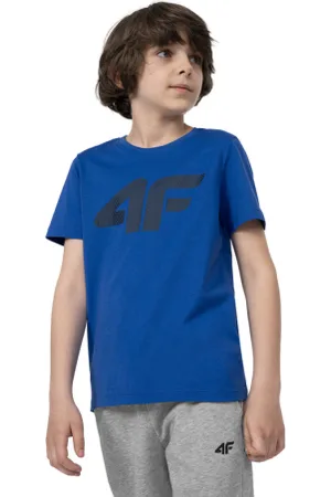 4F Chlapecké tričko s krátkým rukávem TSHIRT M293-36S-COBALT