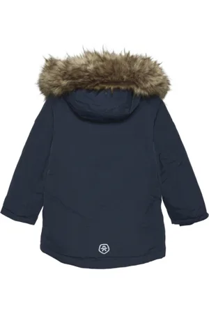 Color Kids Chlapecká bunda Parka w.fake fur, AF 10.000, total eclipse
