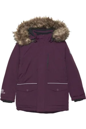 Color Kids Dívčí bunda Parka w. fake fur, AF 10.000, potent purple