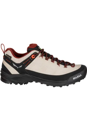 Salewa Dámská nízká turistická celokožená obuv Wildfire Leather W GTX oatmeal