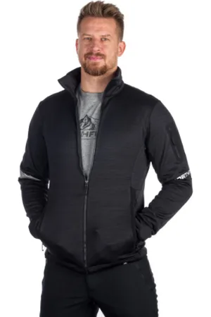 Northfinder Pánská turistická mikina se zipem NICK-274-blackmelange