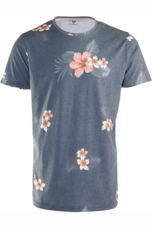 Brunotti Pánské triko s krátkým rukávem Jason Flower Mens T-shirt-0524-Jeans