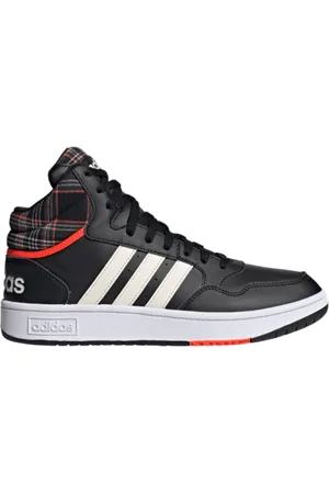 adidas Pánská rekreační obuv Hoops 3.0 Mid core black cloud grey two