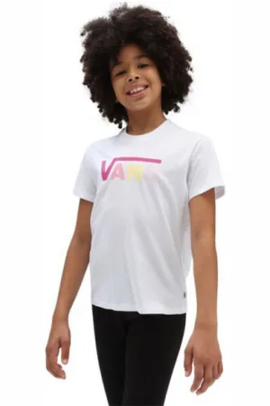 Vans Dívčí tričko s krátkým rukávem GR FLYING V CREW GIRLS - -FUSCHIA RED