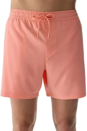 4F Pánské plavky BOARD SHORTS-WSS24UBDSM088-70S-ORANGE