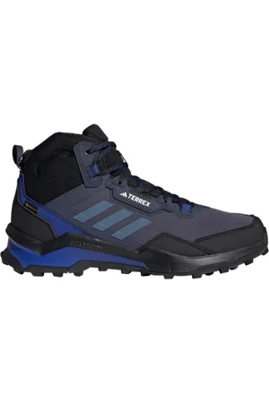 adidas Pánská kotníková turistická obuv Terrex AX4 Mid GTX M shadow wonder steel semi lucid blue