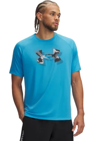Under Armour Pánské tréninkové tričko s krátkým rukávem UA M TECH PRINT FILL SS-BLU