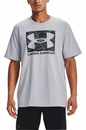 Under Armour Pánské triko s krátkým rukávem UA ABC CAMO BOXED LOGO SS-GRY