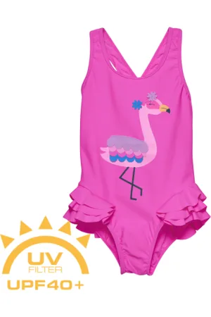Color Kids Dívčí plavky Swimsuit W. Application, sugar