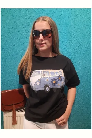 LaTynka Dámské tričko pro plnoštíhlé 11240 černé