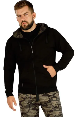 Litex Pánská mikina na zip s kapucí