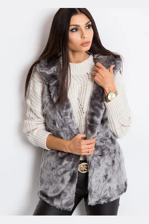 Wool Fashion Italia Dámská vesta Fashionhunters Fur